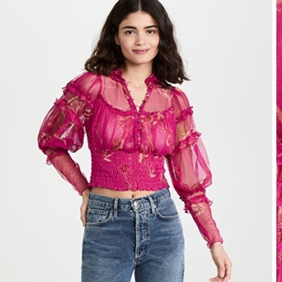 FREE People Time For Shine Mesh Top - Picture 3 of 13